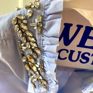 J. crew jeweled chambray button down